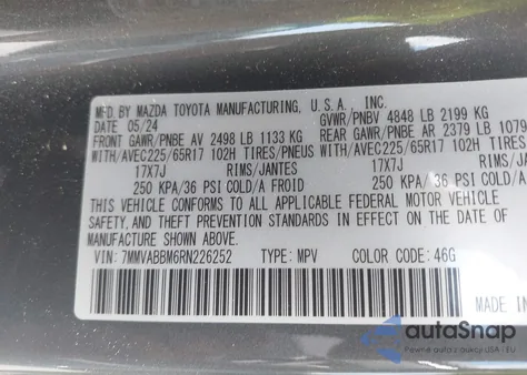 2024 Mazda Cx-50 2.5 S Preferred from USA, damaged, VIN 7MMVABBM6RN226252